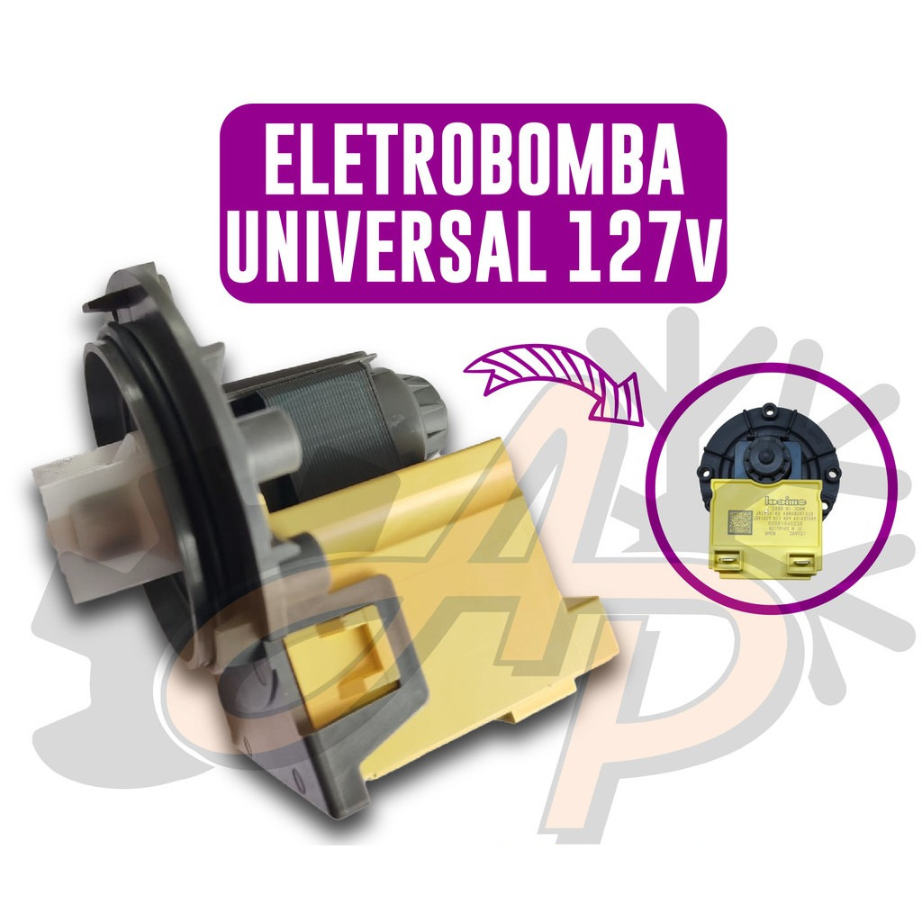 Bomba Eletrobomba Lavadora Máquina Universal 110V Electrolux Brastemp