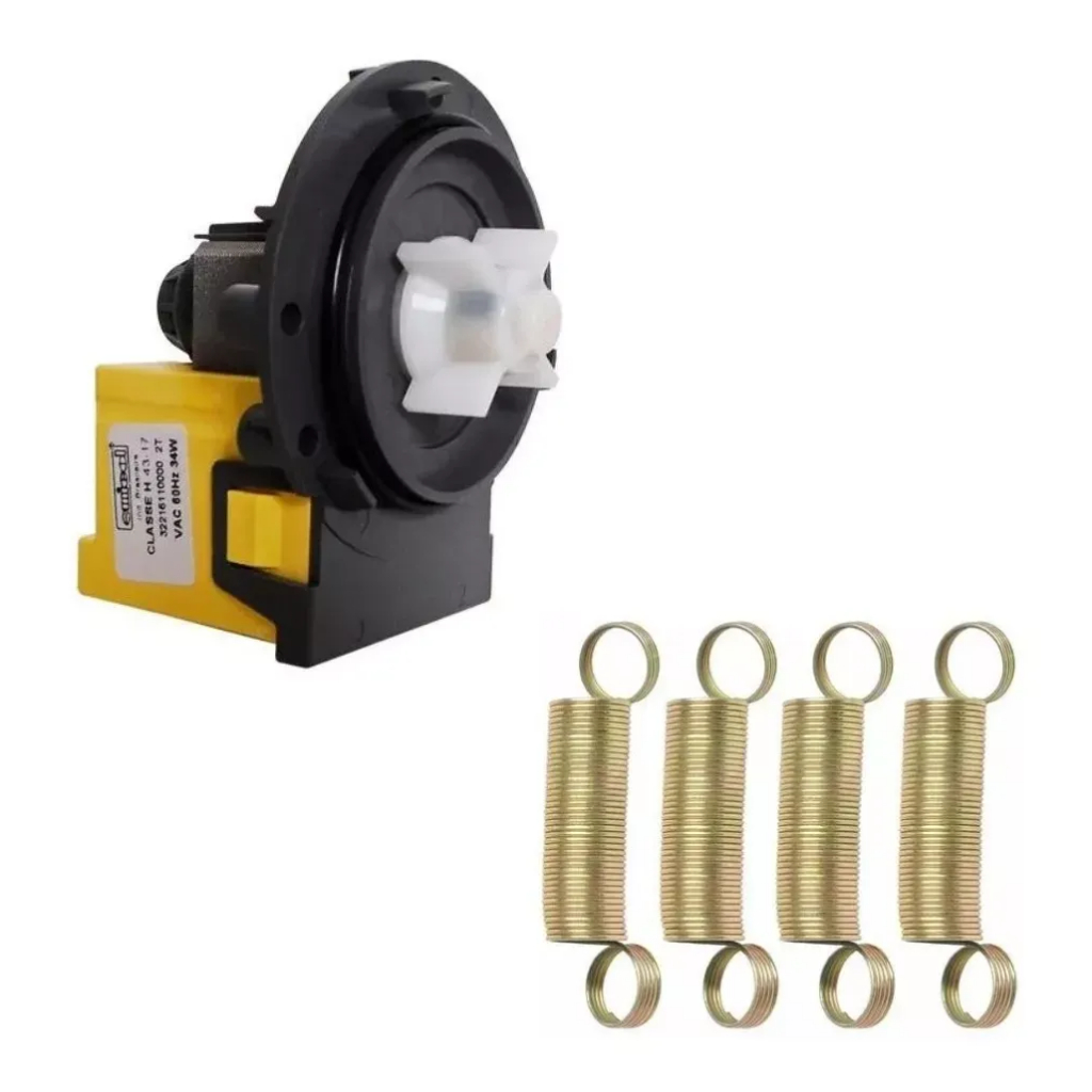 Eletrobomba 110v E 4 Mola Vara Suspensão Para Lavadora Electrolux