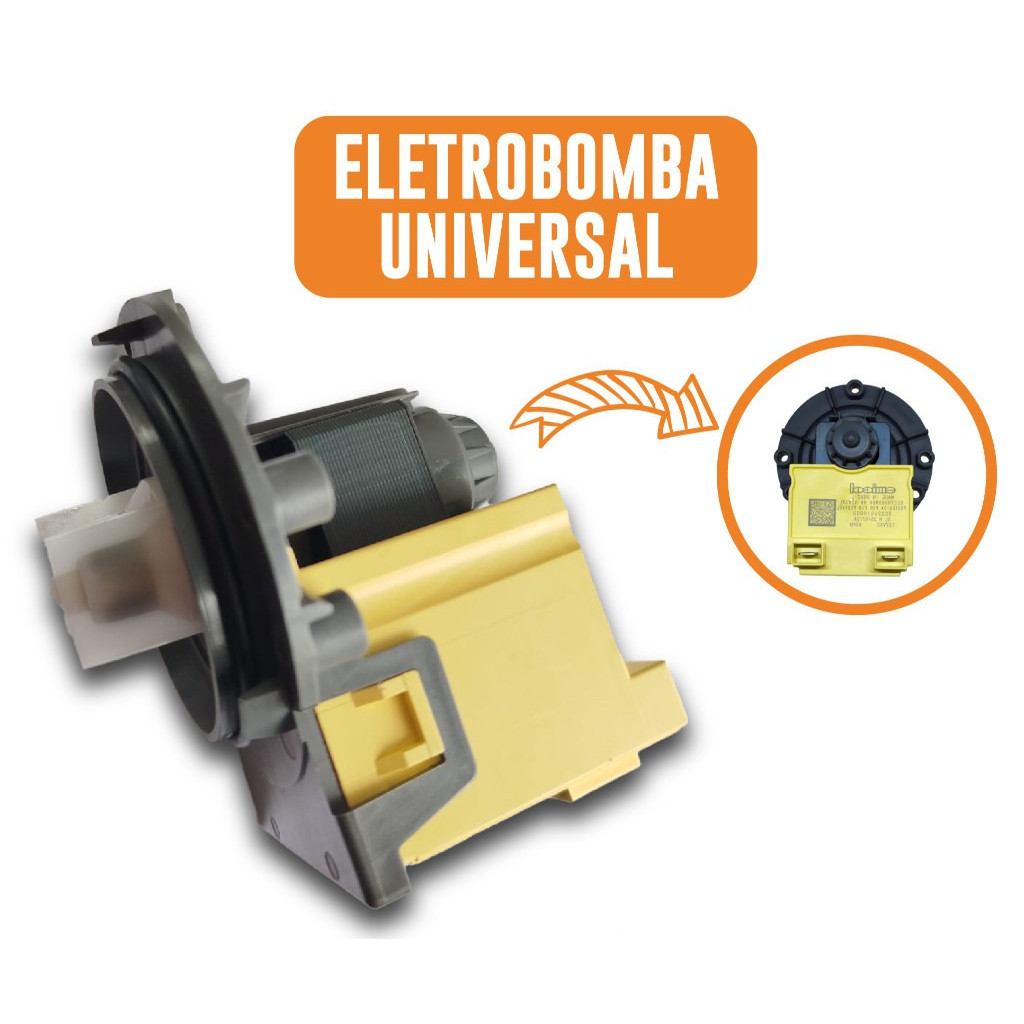 Bomba Eletrobomba Lavadora Máquina Universal 110V Electrolux Brastemp