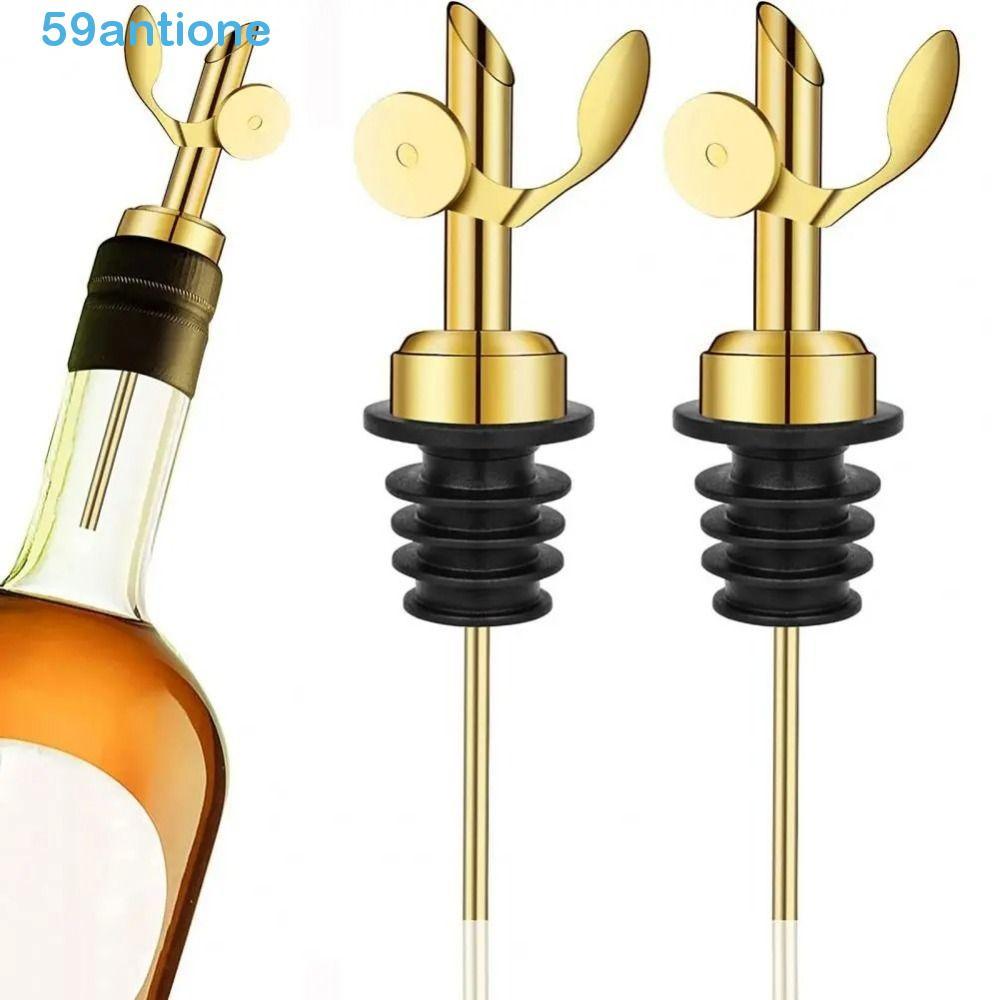 3 Pçs Bico Ponderado Pourer , Despeje Preciso À Prova De Vazamento Bocal Garrafa De Licor Pourers , Fechamento Automátic