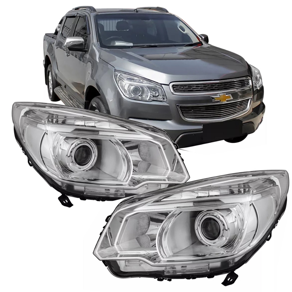 FAROL S10 12/19 LTZ C/ PROJETOR FOCO DUPLO MASCARA CROMAD