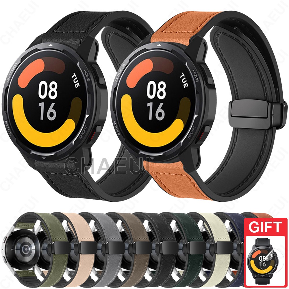 Pulseira De Couro De Silicone , Acessórios De Para Xiaomi Watch S5 / 5 / S4 / S3 / 2 Pro / S1 Active / S1 Pro / Mi Watch