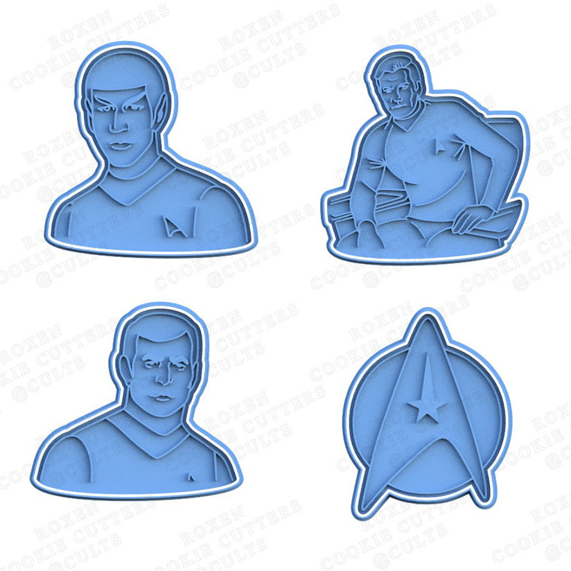 Cortador de Biscoitos em Formato  STAR TREK