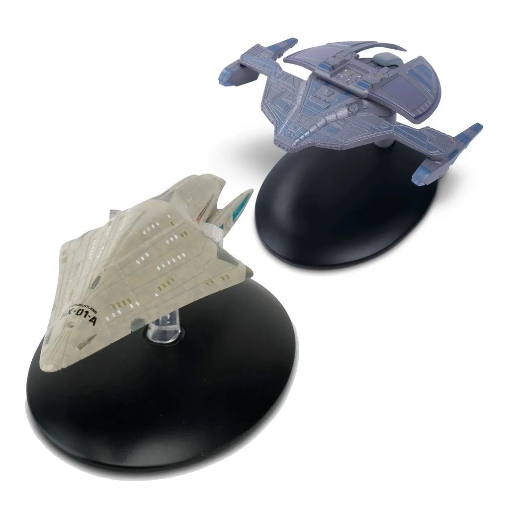 Coleção Star Trek Fascículo: Kit Dauntless NX-01-A e Jem'hadar Fighter - Edições 17+29