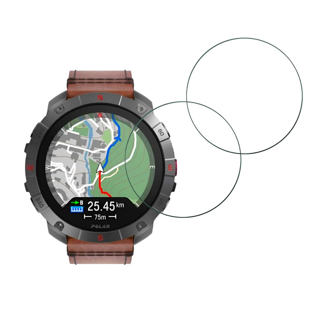 Kit 2 Película de vidro acrílico Para Smartwatch Aurafit G6 Trek Am18 Am32 37mm