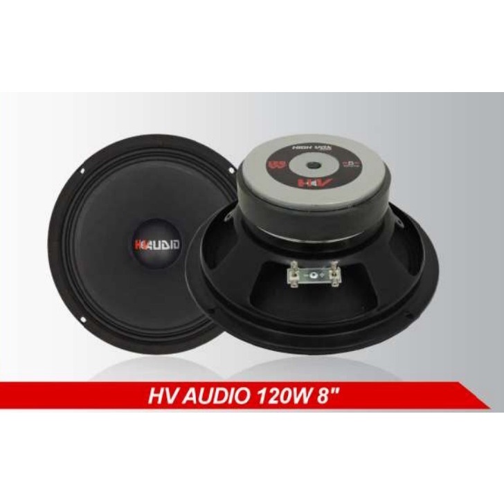 Alto Falante Woofer Tormento Hv Audio 120wrms 8 Pol. 8 Ohms