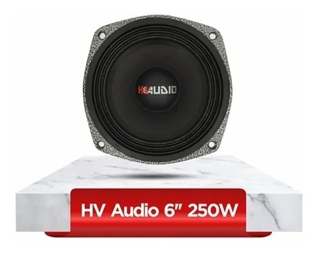 Alto Falante Woofer Tormento Hv Audio 250wrms 8 Pol. 8 Ohms