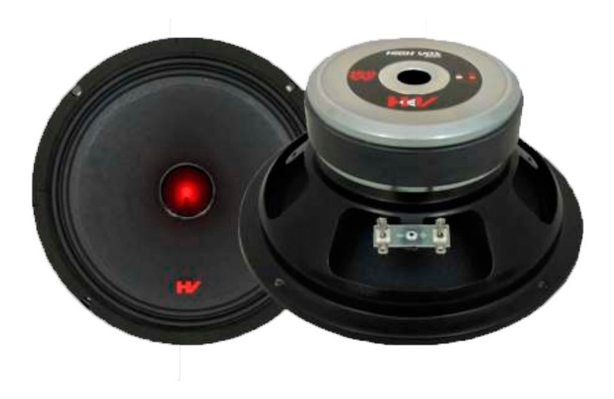 Alto Falante Woofer Tormento Hv Audio 160wrms 8 Pol. 8 Ohms