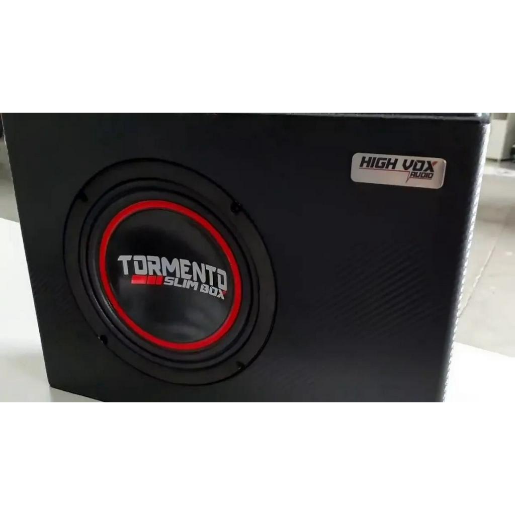 Caixa Slim Sub Woofer Tormento Alto Falante 200wrms 8 Polega