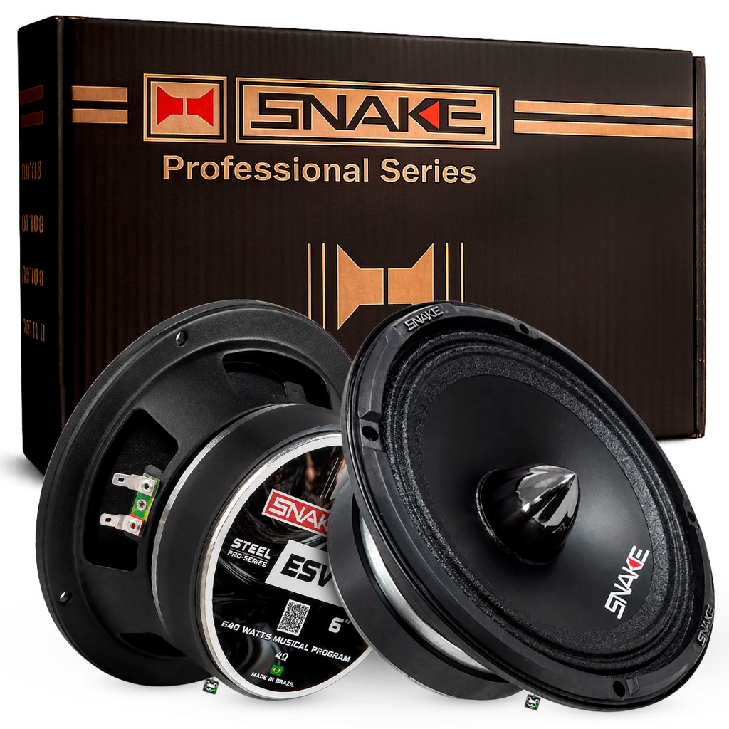 Par Alto Falante Woofer 6 Polegadas ESV 320 Snake Pro 4 Ohms 320W RMS