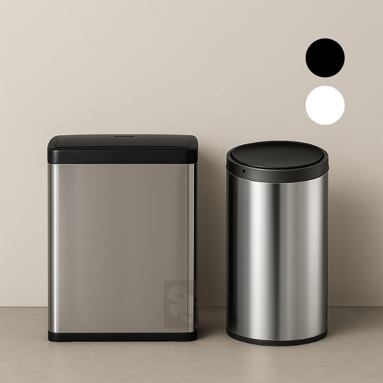 Lixeira Automática 40 Litros Inox Com Sensor De Proximidade Retangular Inteligente Design Moderno