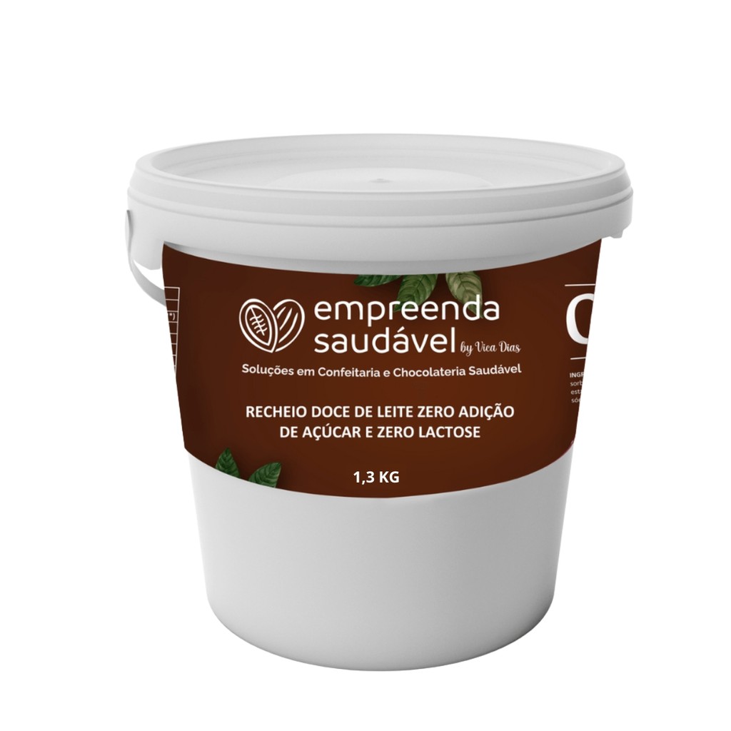 Doce De Leite Zero Lactose E Zero Adições De Açucares 1,3kg Cremoso