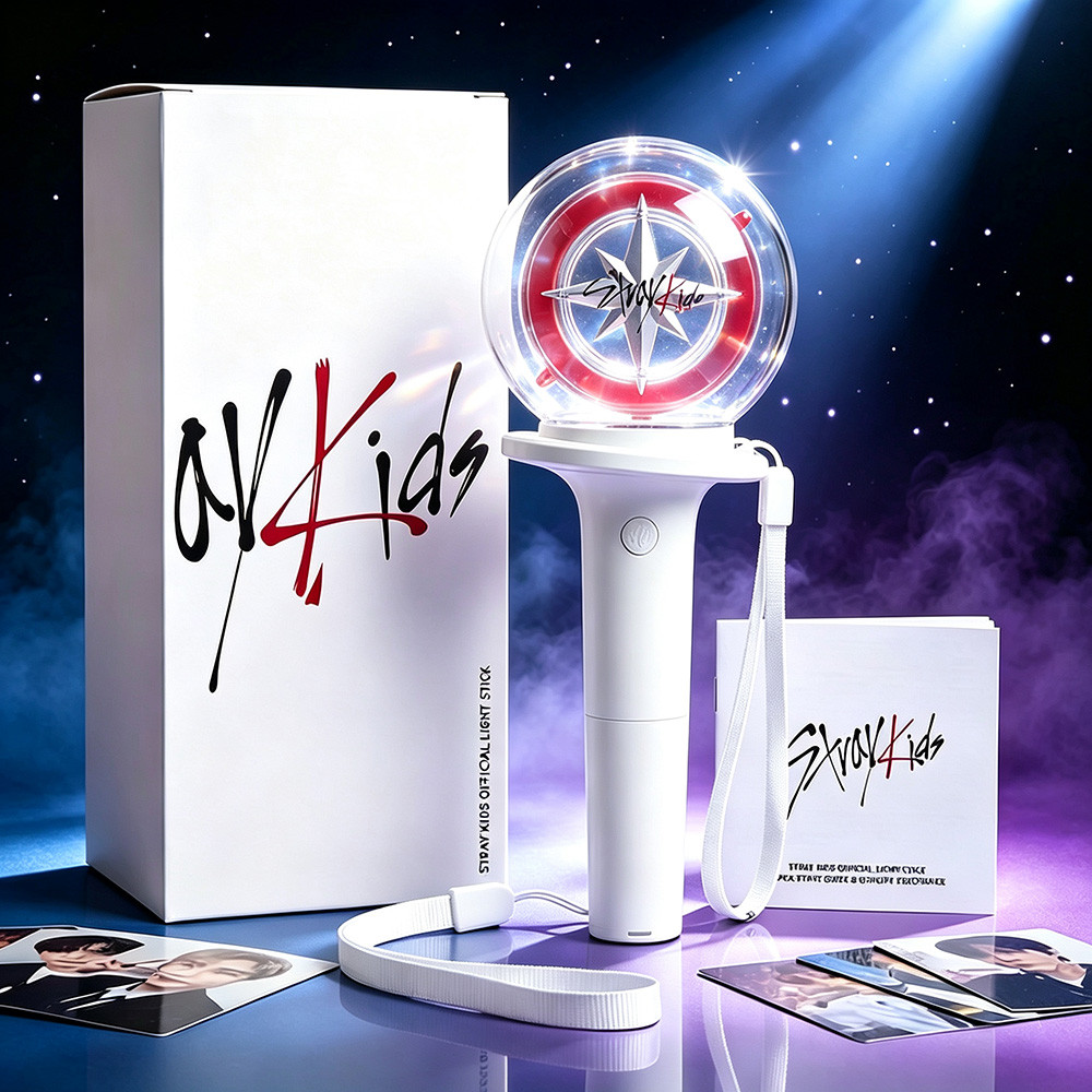 Bastão De Luz Nachimbong Ver.1 Stray Kids Bluetooth RGBW Acessório Para Show Kpop Com Kit De Acessórios
