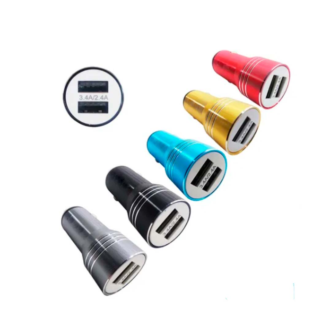 Carregador Veicular 2 Entradas Usb Carro  carregamento rápido