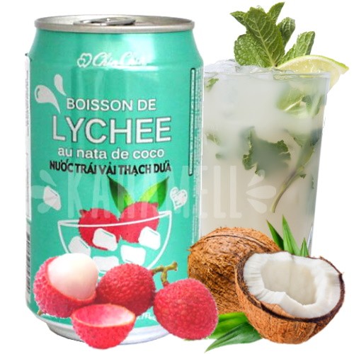 Suco Lichia com Pedaços Gelatina de Coco 315ml- King Lucky - Importado