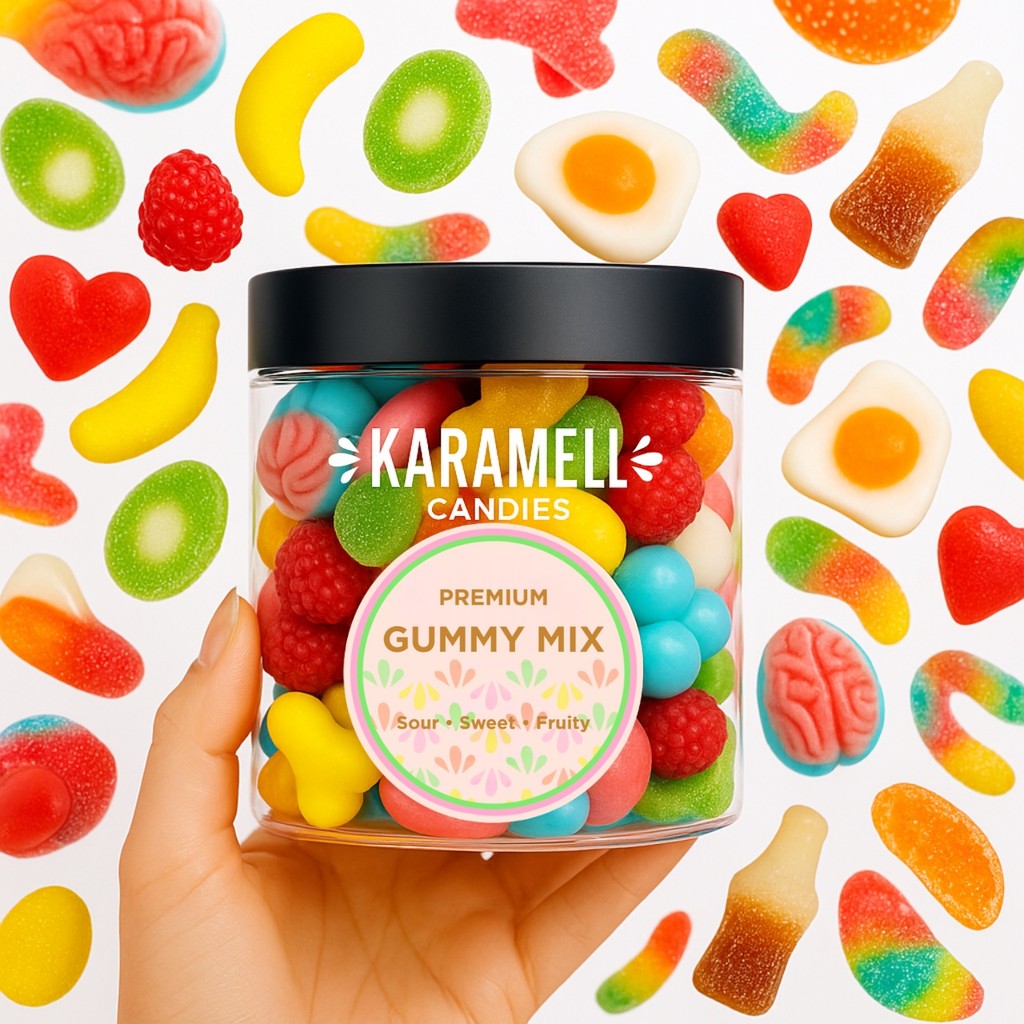 Mix Candy - Balas de Gelatina Diversos - Importadas - Linha Karamell