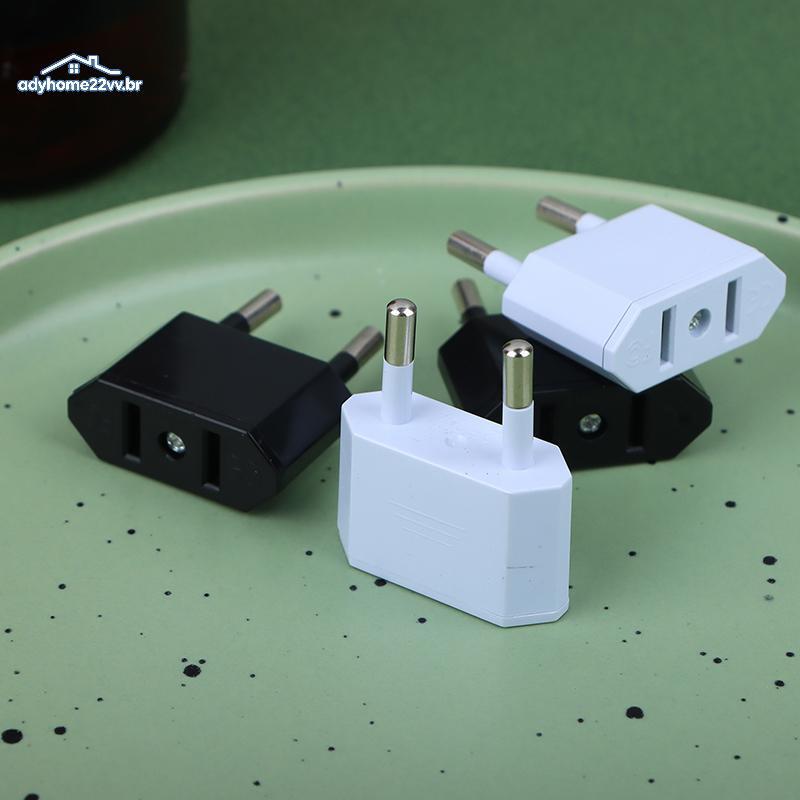 adyhome22vv 2 Unidades Adaptador De Tomada Eua Para Ue Conversor De Viagem Universal Americano Euro Soquete br