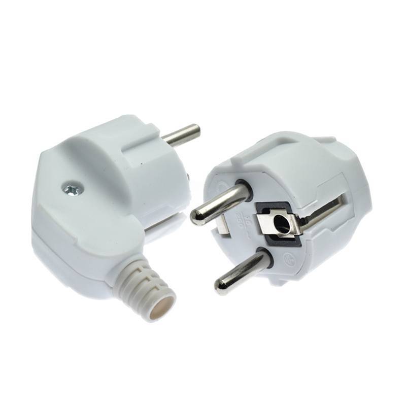 Abongbanghn Adaptador De Tomada Ue 16A Tomadas De Substituição Masculinas Rewireable Schuko Electeical Soet Europa Euro