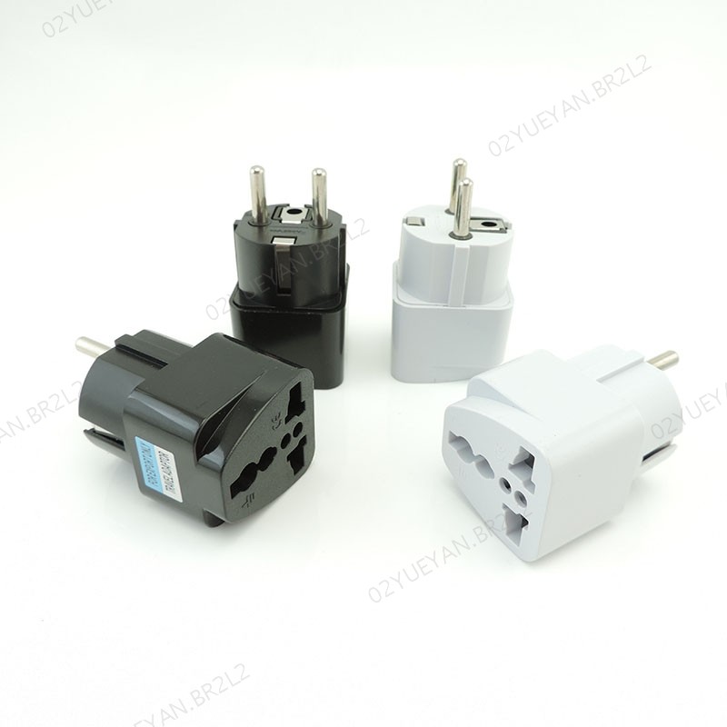 Adaptador Universal DE Tomada Eua Para Euro Europa Viagem Parede AC Carregador Conversor 2 Pinos Redondos Soquete BR2L2