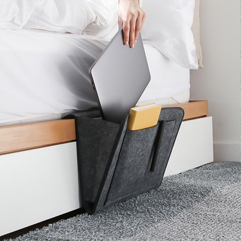 Organizador Saco Sofá Cama Lateral Pendurado Bolsos com Porta Controles e Celulares