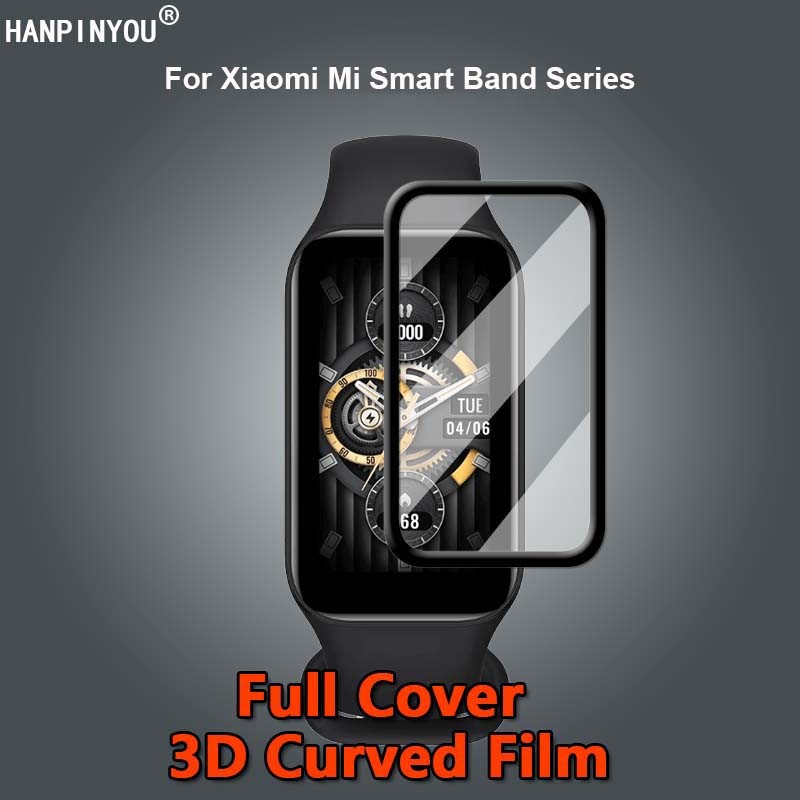 Compatível Para Xiaomi Smart Band 11 10 9 8 Band9 Pro Active Ultra Clear Cobertura Completa 3D Curvo Soft PMMA Filme Pro