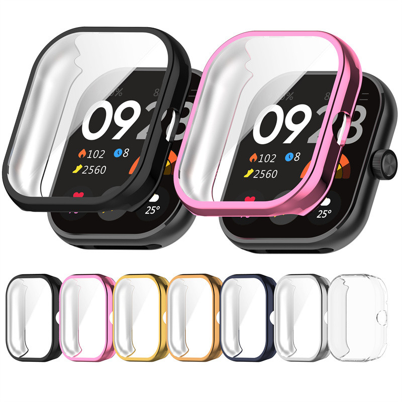 Capa Para redmi watch 6 5 4 3 Active Lite Transparente Protetor De silicone tpu Acessórios De Macia De Cobertura Total X