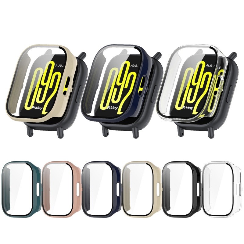 Capa Para Redmi Watch 6 5 4 3 Active lite Band2 Xiaomi Smart Band 8 Dura PC De Cobertura Completa Película Protetora De