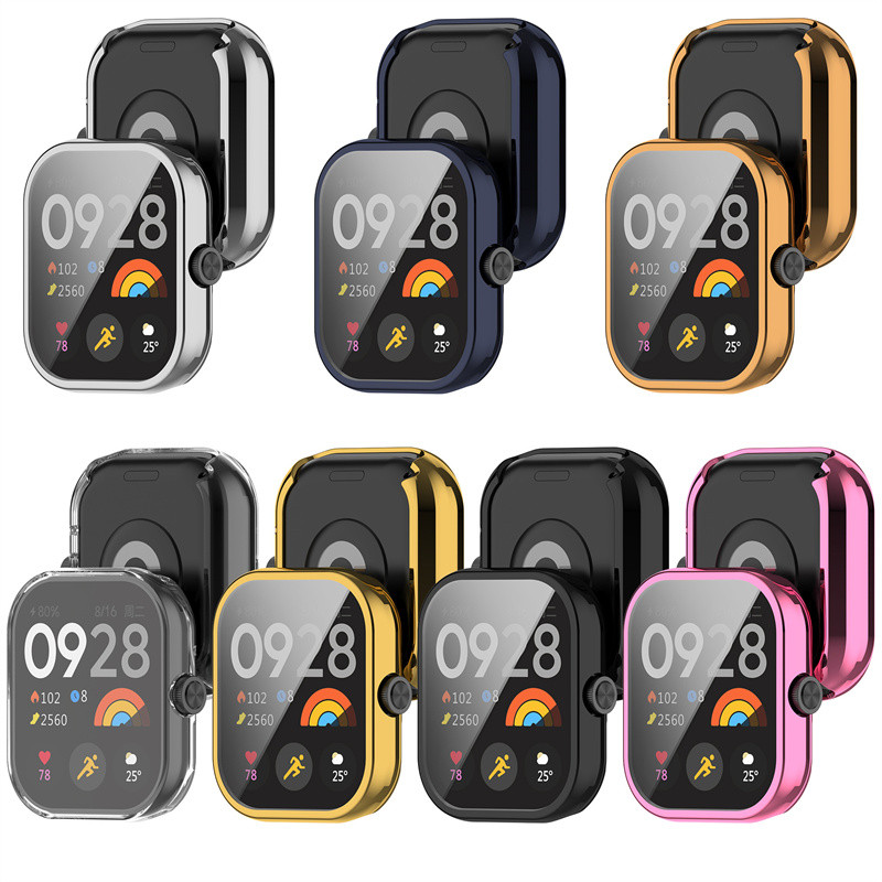 Capa Para redmi watch 6 5 4 3 Active Lite Transparente Protetor De silicone tpu Acessórios De Macia De Cobertura Total X