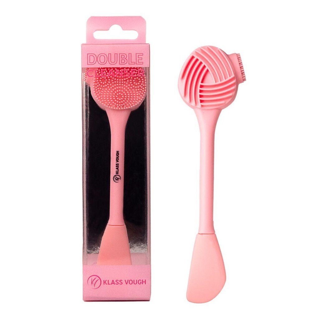 ESCOVA DE LIMPEZA FACIAL KLASS VOUGH DOUBLE CLEANSER ROSA FC-06