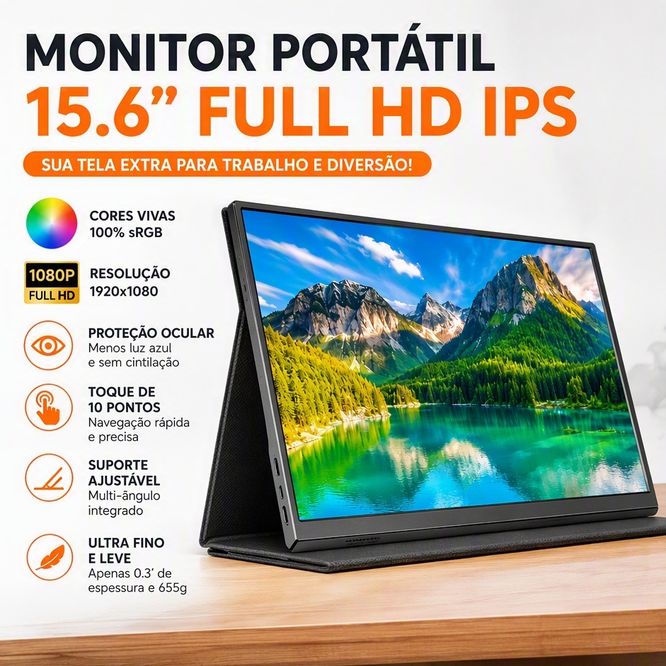 Monitor Portátil 15.6