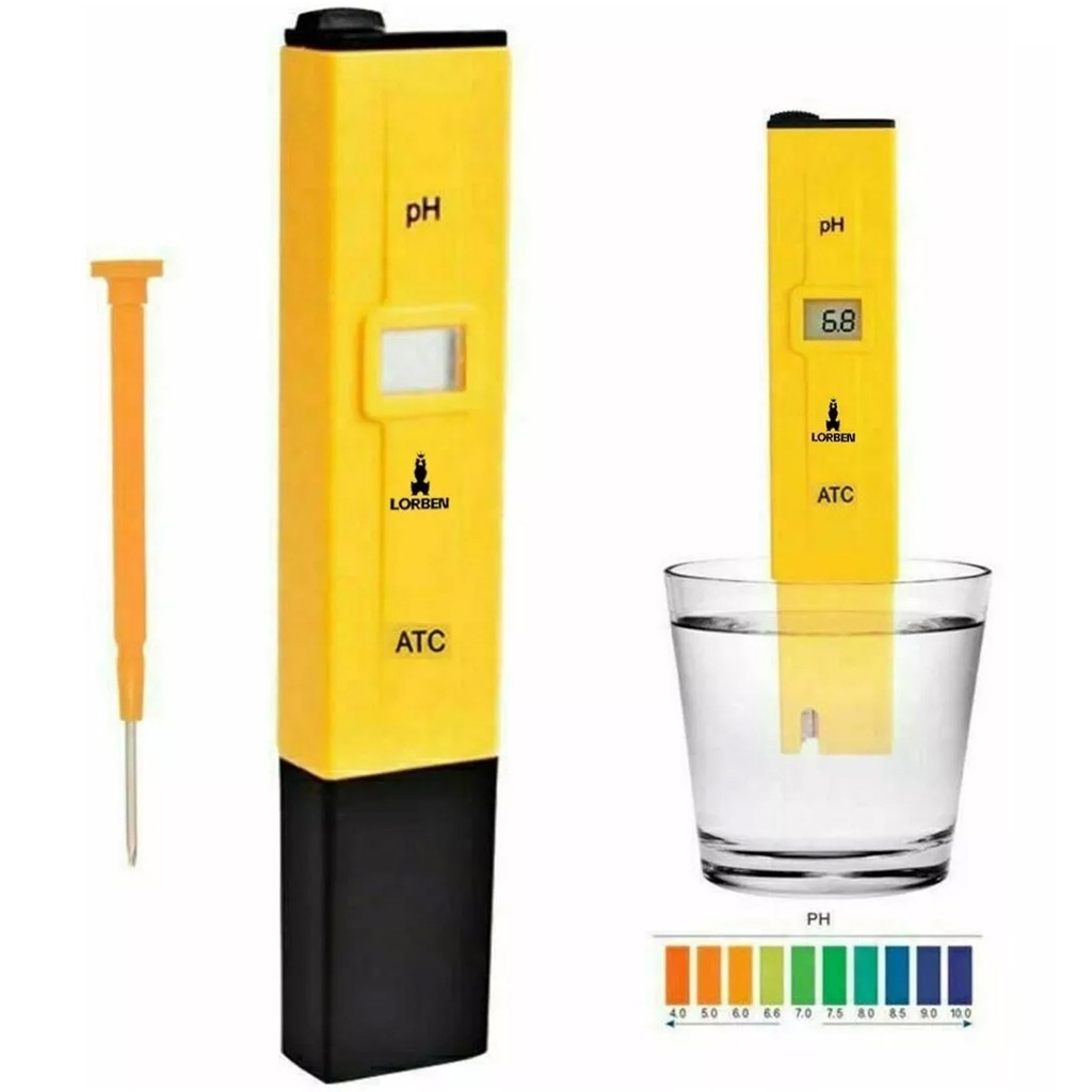 Medidor Ph Phmetro Portátil Água Digital Piscina Aquário Cloro 933 Lorben