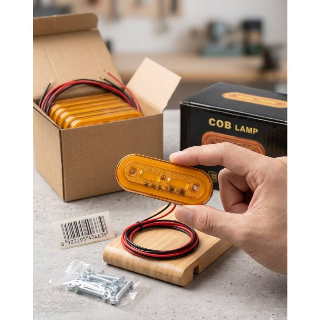 Kit 10 Lanterna Vigia Teto Van Spriter Caminhao Reboque Led Bivolt - COB lamp