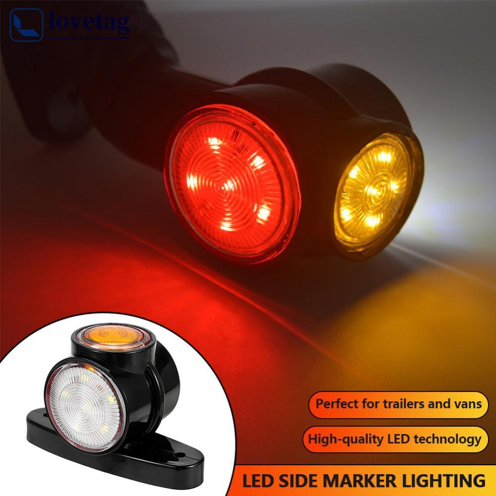 LOVETAG 12V 24V LED Reboque Lado Marcador Lâmpada Iluminação Contorno Caminhão Luz Van Luzes Para K7N7