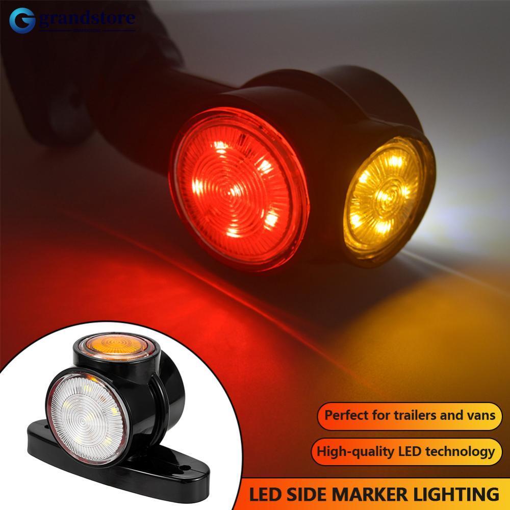 GRANDSTORE 12V 24V LED Reboque Lado Marcador Lâmpada Iluminação Contorno Caminhão Luz Van Luzes Para B6J8