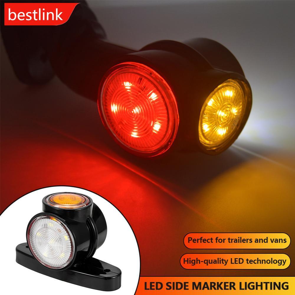 BESTLINK 12V 24V LED Marcador Lateral Do Reboque Lâmpada Iluminação Contorno Caminhão Luz Van Luzes Lado Para Y1Z3