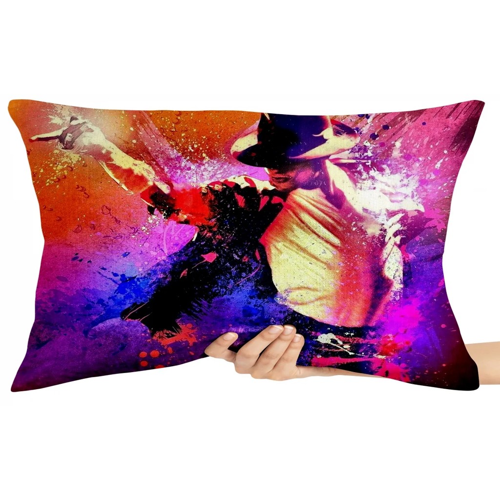 Capa Premium para Travesseiro ou Almofada michael jackson colorido
