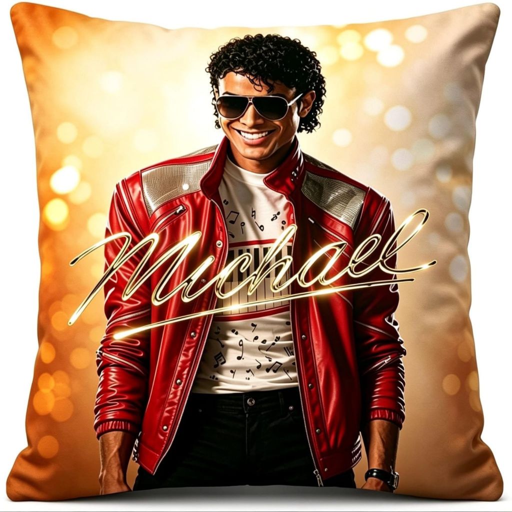 capa de almofada michael jackson modelo 01a decorativa
