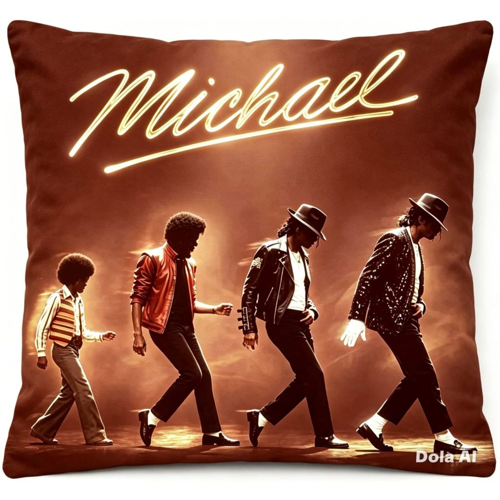 capa de almofada Michael Jackson modelo ad1 decorativa