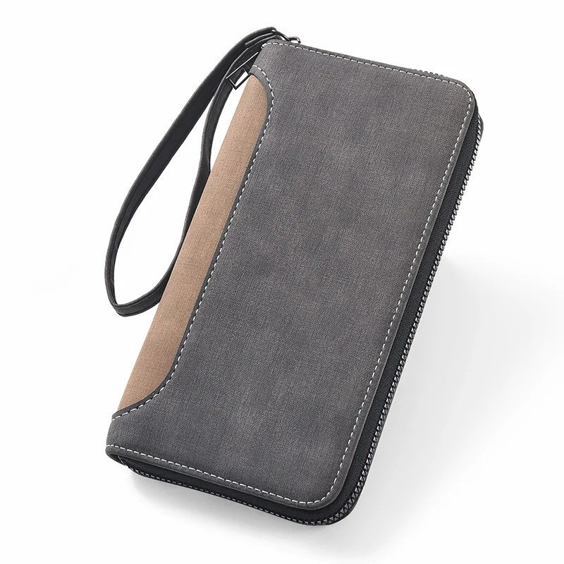 Carteira Longa Masculina Moda Vários Slots De Cartão Fino Bolsa Moneybag Designer Moedas Saco
