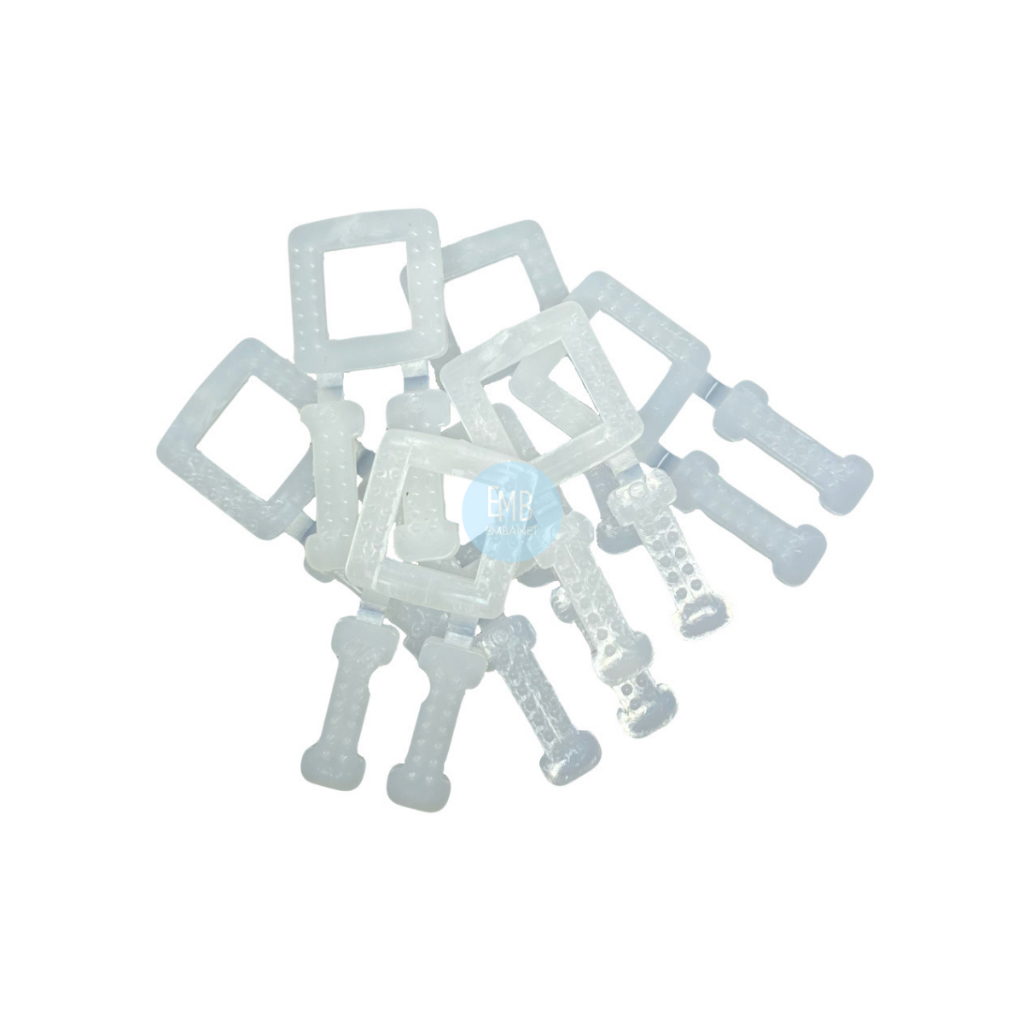 Fivelas Plásticas Para Fita de Arquear 16mm Embalagem Industrial Logística - 500 Unidades