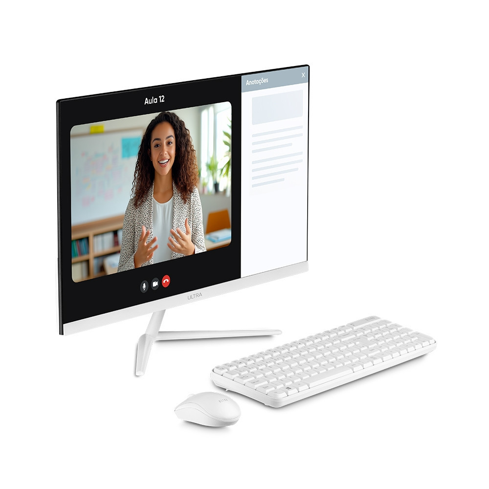 All in One, Windows 11 Home, Intel Celeron 4GB 120GB SSD, Tela 23,8 FHD  Ultra - UB981EX