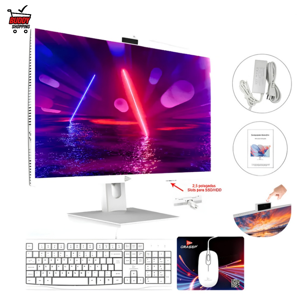 Computador All In One Maximus 23.8 Full HD i5 i7 16GB SSD 256GB