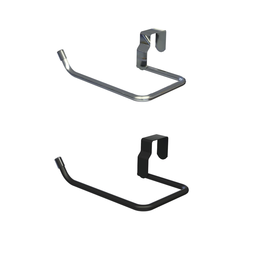 Suporte Simples de Papel Higiênico p/Caixa Acoplada Black ou Cromado Stolf