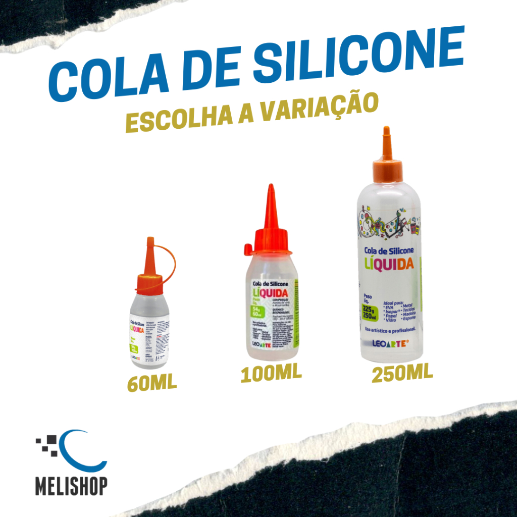 Cola de Silicone Líquida Original Leo e Leo 60ml / 100ml / 250ml