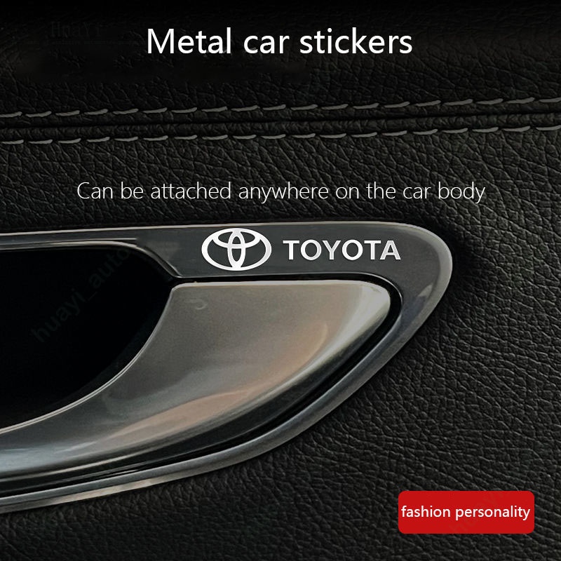 Decoração Com Adesivo Metálico Para Carros De Alta Qualidade Distingido Toyota Raize Rush Vios Veloz Cross Corolla Yaris Sienta Prius Camry Fortuner Wigo Innova Hilux