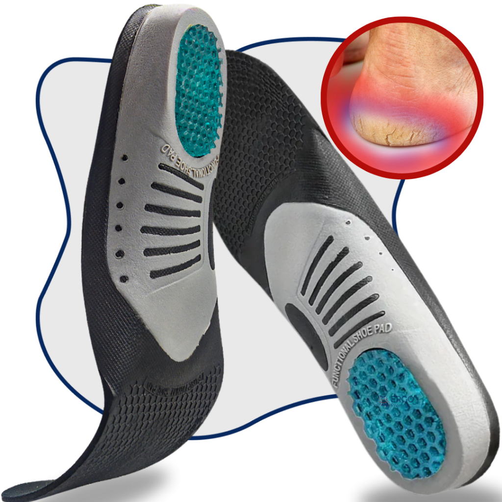 Palmilha Ortopédica Tratamento Fascite Plantar e Esporão com Calcanhar em Gel