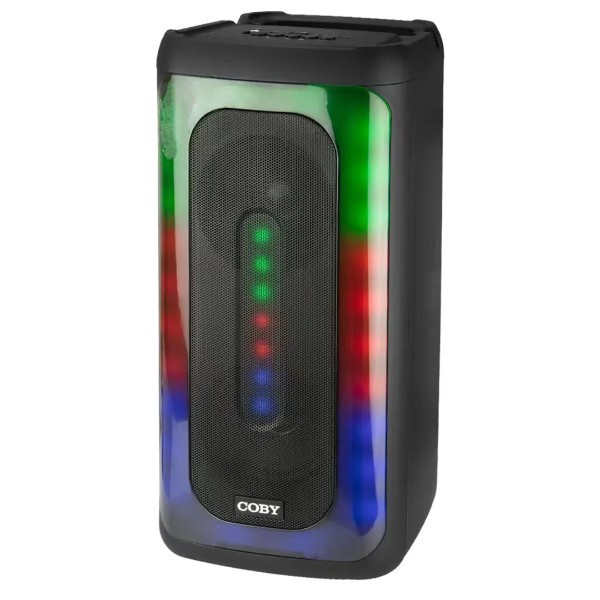 Caixa de Som Coby Portatil CY3344-4X2IN 10w Preto LED