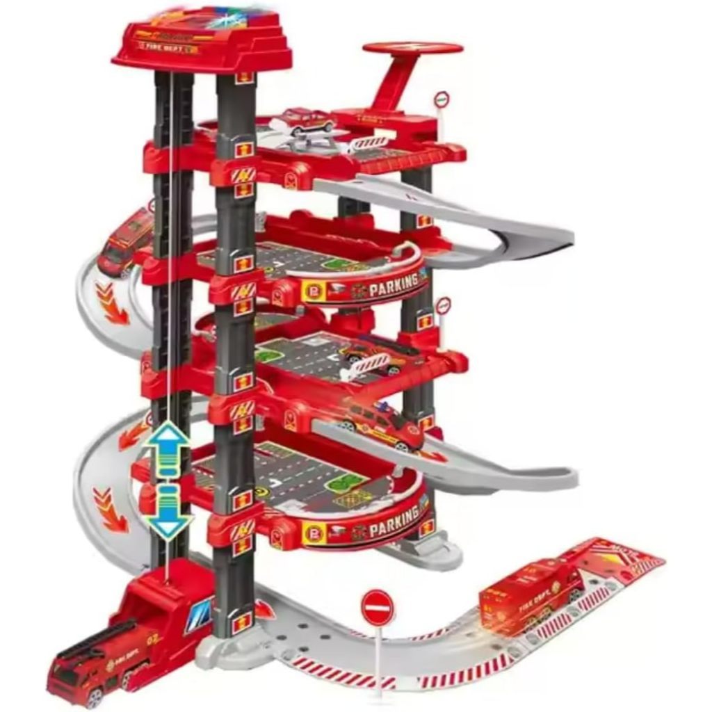 Electronic Parking Bombeiro Elevado 78 Peças - Cardoso Toys