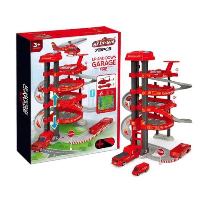 Pista, Cardoso Toys, Electronic Parking, Bombeiro
