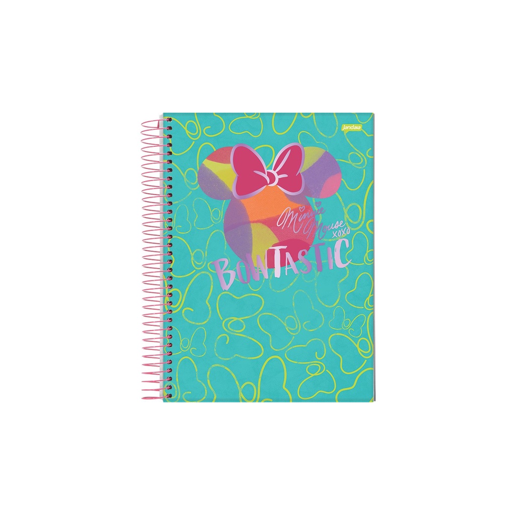Caderno Minnie Arts Capa Dura Universitário 160fls - Jandaia